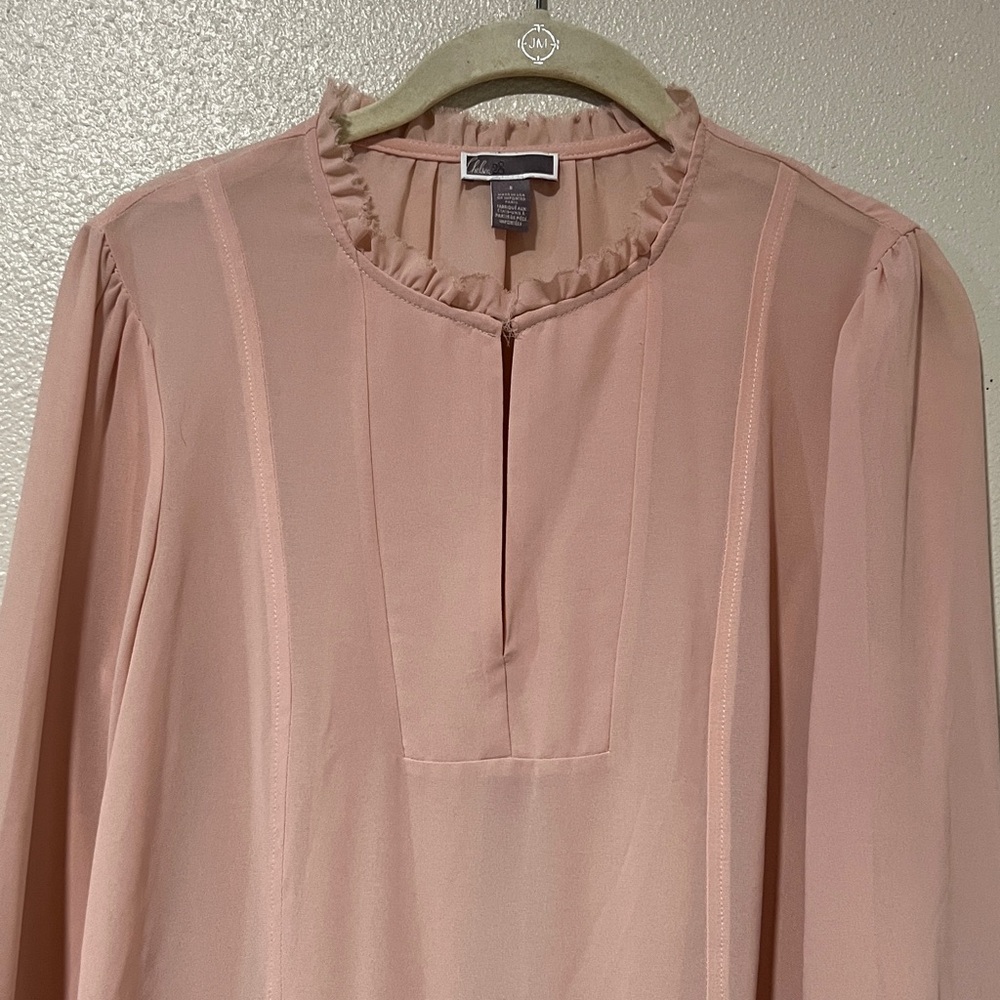 Chelsea28 Elegant Rose Pink Blouse - Picture 4 of 10